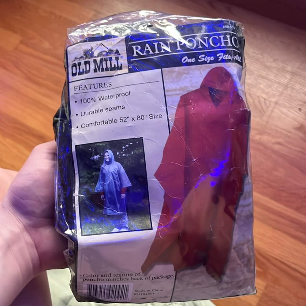 Old Mill Rain Poncho